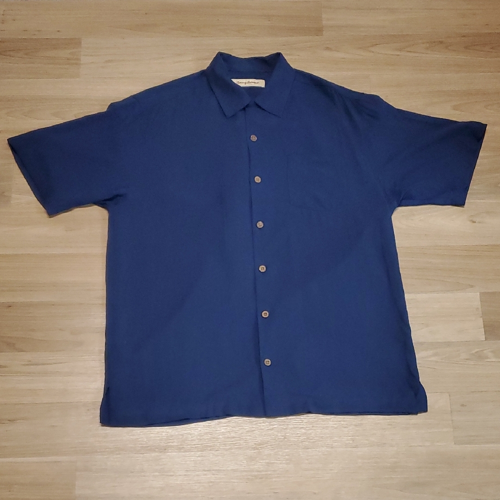Tommy Bahama Deep Blue Casual Button Down Shirt